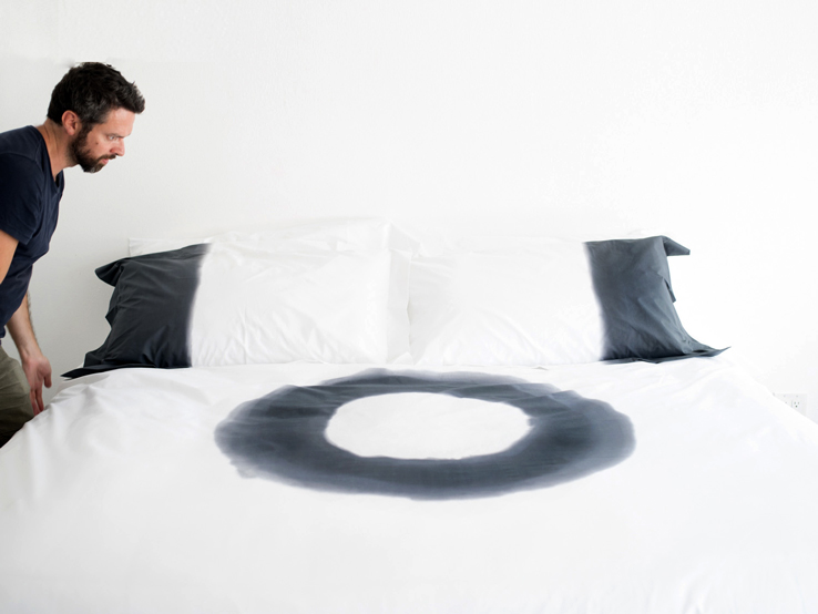 Huddleson Contemporary Linens Brand Black White Artistic Luxury Bed Linens Duvet Cover 