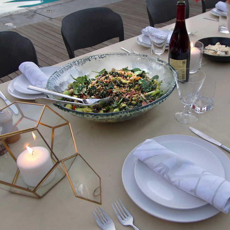 Fall Tabe Setting Inspiration Superfood Salad Menu Holidays Thanksgiving