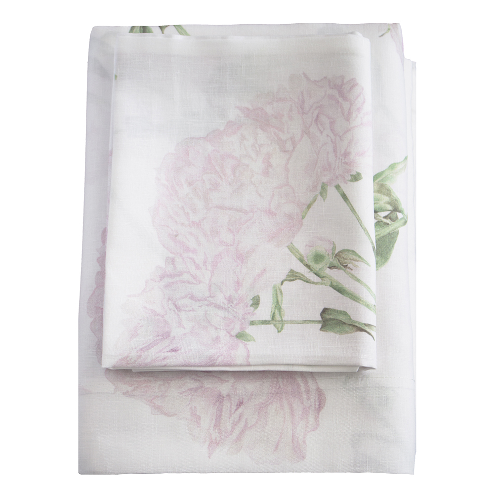 Peony Blossom Rose Floral Bedding Sheet Set Pillow Shabby Chic Pastels Spring Effortless Organic Floral Boho Polished
