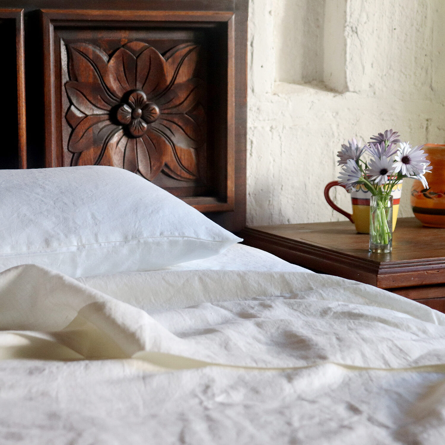 Ivory Cream Luxury Italian linen sheets 