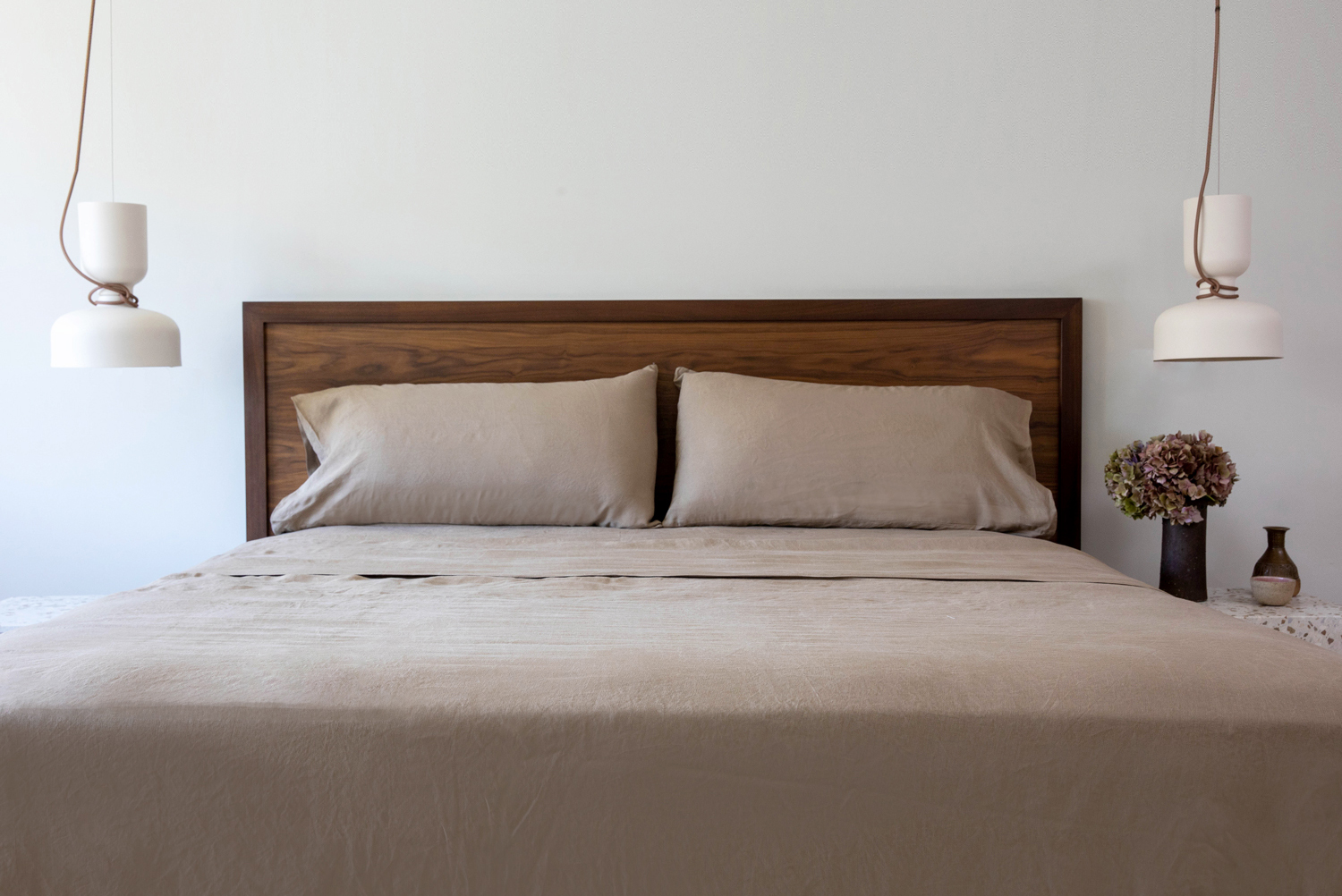 Coffee Brown Linen Sheets