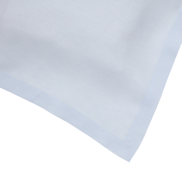Huddleson Sky Blue Rectangular Linen Tablecloth