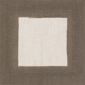 Cinta Moss Border Linen Cocktail Napkin