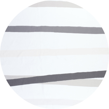 Cinta Grey Round Linen Tablecloth