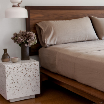 Coffee Brown Linen Top Sheet