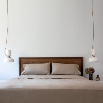 Coffee Brown Linen Sheet Set