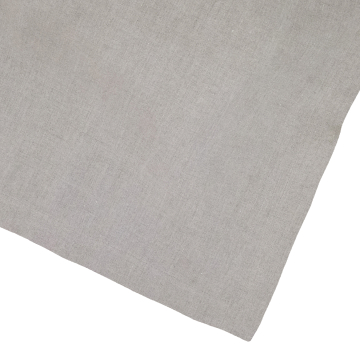 Dark Natural Square Linen Tablecloth 