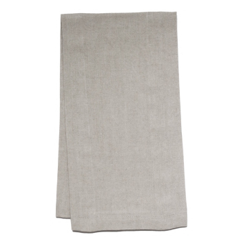 dark natural linen hand towel tea towel