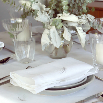Grania Rectangular Linen Tablecloth