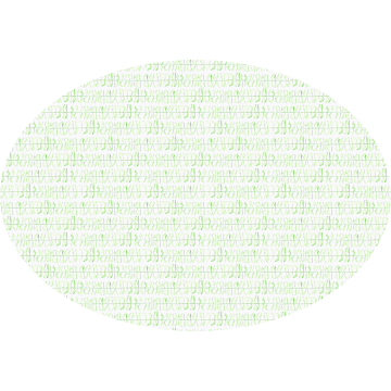 Leaf print green and white oval linen tablecloth 