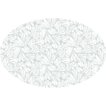 Aqua green blue butterfly marble linen oval tablecloth