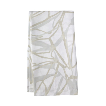 Melita metallic linen hand towel tea towel