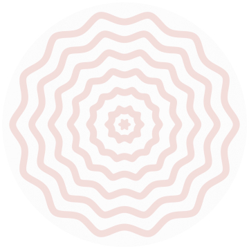 Ripple Pink and White Linen Tablecloth