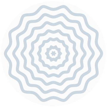 Ripple sky blue round line tablecloth