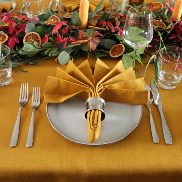 Saffron Gold Linen Napkin