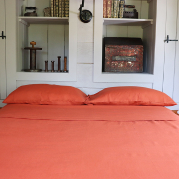Sienna Terracotta Linen Pillowcase (Pair)