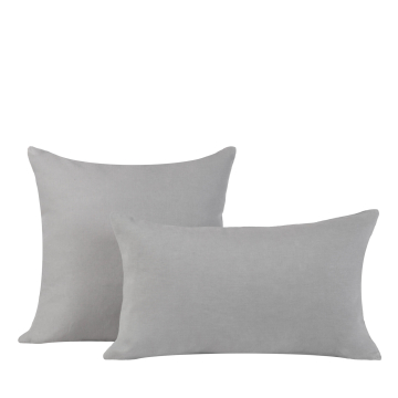 Silver Grey Linen Pillow