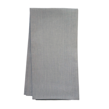 silver grey linen hand towel tea towel