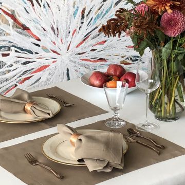 Coffee Brown Linen Placemat