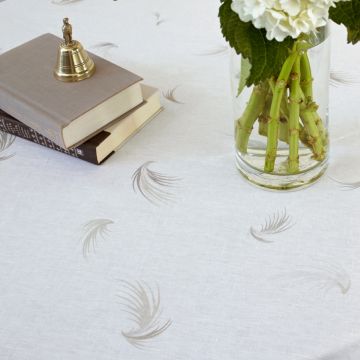Grania Round Linen Tablecloth