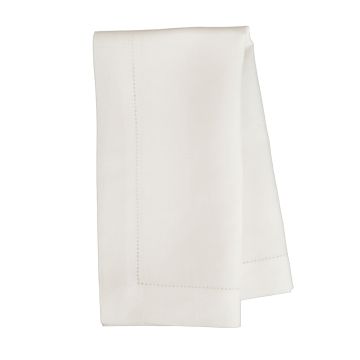 Ivory luxury hemstitched linen napkin