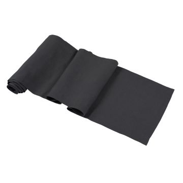Charcoal grey linen table runner