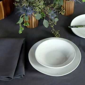 Slate Charcoal Grey Linen Napkin