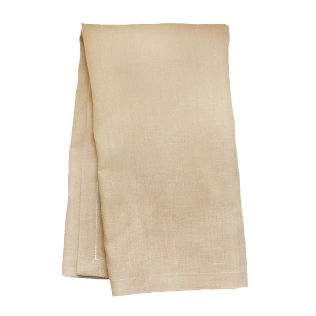 camel linen hand towel tea towel