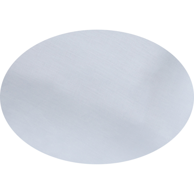 Chambray Blue Oval Linen Tablecloth