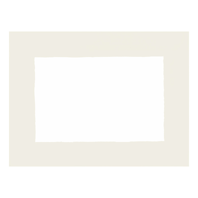 Huddleson white Italian linen placemat with ivory border