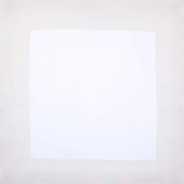 White linen napkin ivory cream border