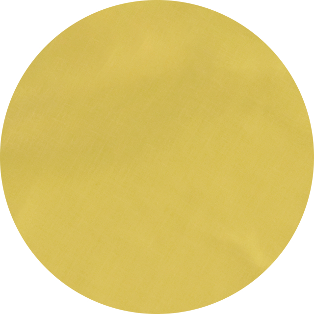 Huddleson Citron Yellow Gold Round Linen Tablecloth 