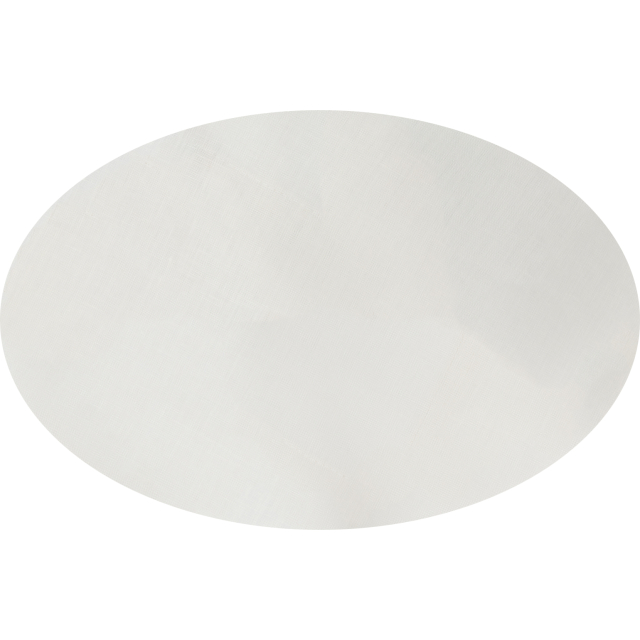 Ivory cream oval tablecloth Italian linen