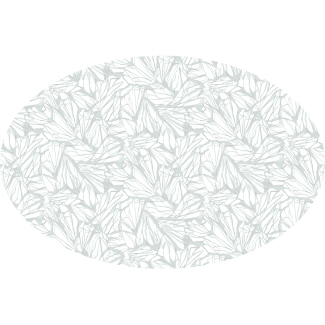 Aqua green blue butterfly marble linen oval tablecloth