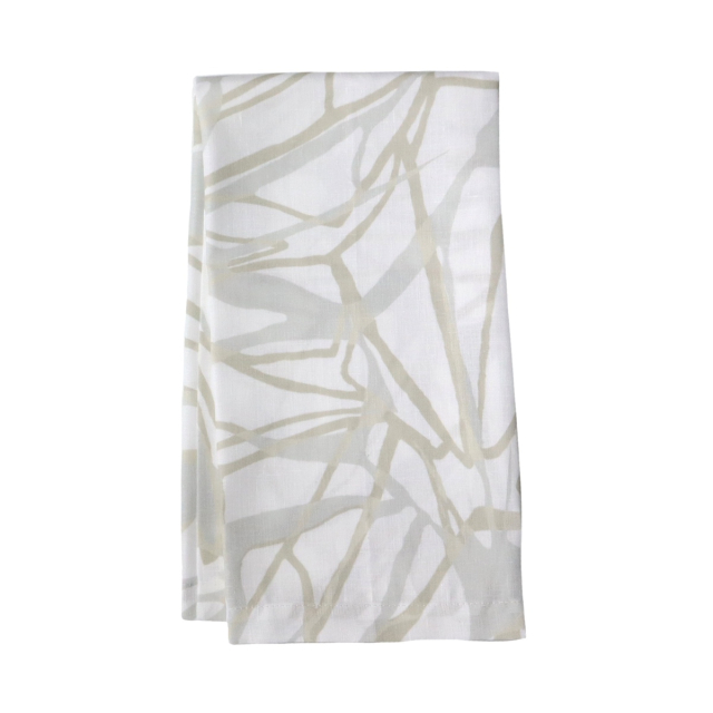 Melita metallic linen hand towel tea towel