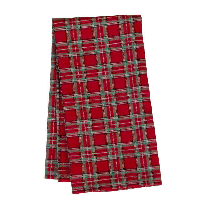 Plaid Christmas Napkins Red and Green