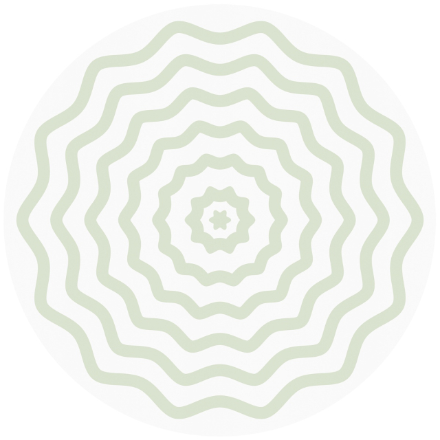 Ripple Pastel Green White Round Linen Tablelcoth