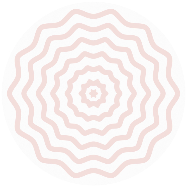 Ripple Pink and White Linen Tablecloth