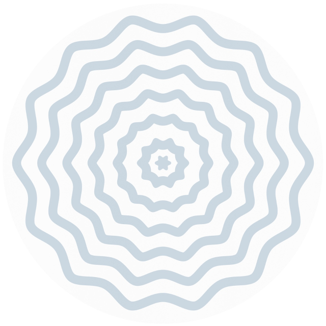 Ripple sky blue round line tablecloth