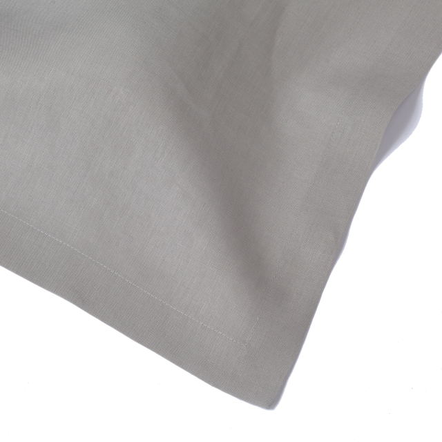 Silver grey rectangular linen tablecloth