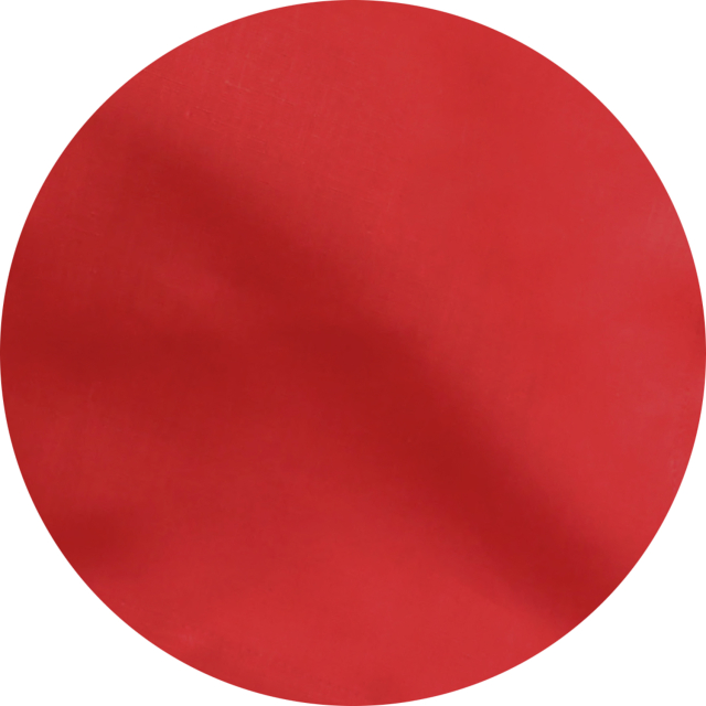 Red Round Linen Tablecloth