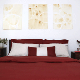 Burgundy Pillow Sham <br>$80