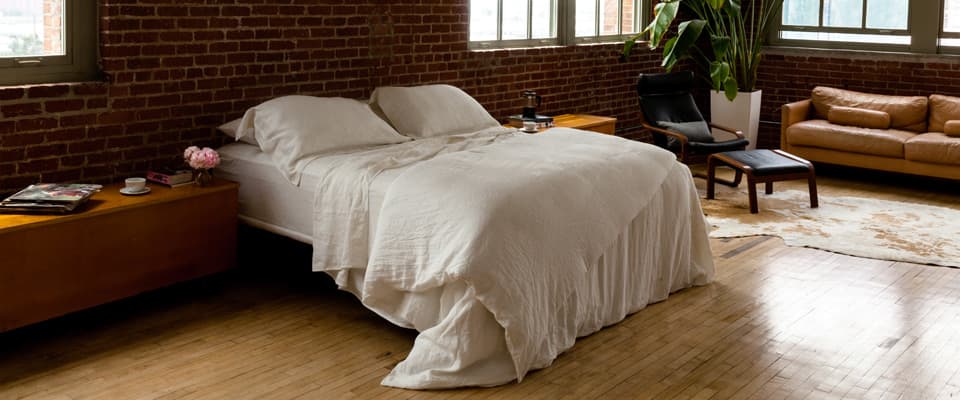 Ivory Duvet Cover in Luxurious Italian Linen