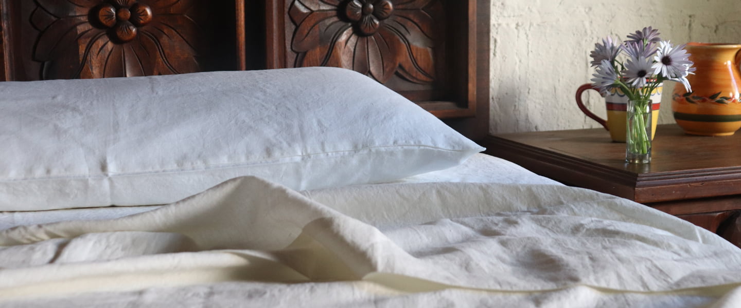 Ivory Italian Linen Sheets