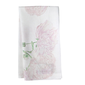 Peony Linen Hand / Tea Towel <br> $22