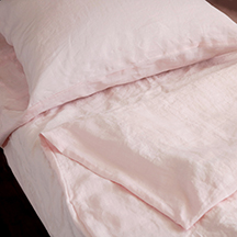 Pink Linen Duvet Cover <br> $365