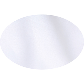 White Oval Italian Linen Tablecloth <br> $215
