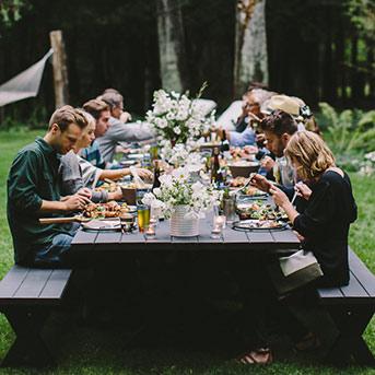 A Simple Woodland Dinner in Michigan