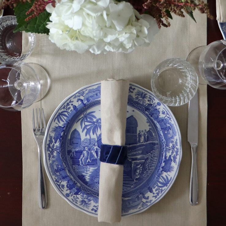 beige beach summer table runner