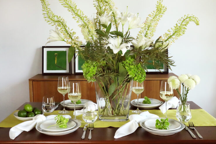 sunny yellow summer table runner